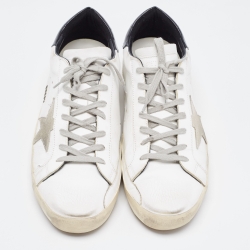 Golden Goose White Leather Superstar Low Top Sneakers Size 47
