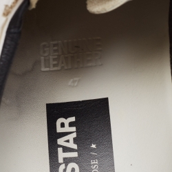 Golden Goose White Leather Superstar Low Top Sneakers Size 47
