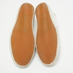 Pre Owned Golden Goose White Leather Superstar Sneakers Size 42