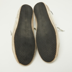 Pre Owned Golden Goose Suede and Leather Superstar Low Top Sneakers Size 46