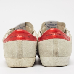 Golden Goose Grey Suede and Leather Superstar Sneakers Size 42