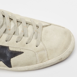 Golden Goose Grey Suede and Leather Superstar Sneakers Size 42