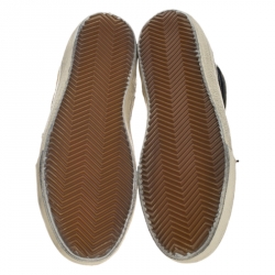 Pre Owned Golden Goose Leather and Suede Distressed High Top Sneakers Size 41