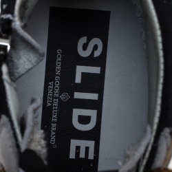 Pre Owned Golden Goose Leather and Suede Distressed High Top Sneakers Size 41