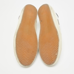 Pre Owned Golden Goose White Leather Superstar Sneakers Size 42