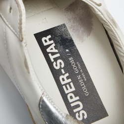 Pre Owned Golden Goose Multicolor Leather and Suede Superstar Sneakers Size 41