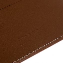 Pre Owned محفظة غويارد بطيتين بورت فيول بسيطة كانفاس مقوى سوداء/بنية