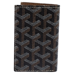 Goyard Black Goyardine Coated Canvas St. Marc Bifold Card Holder