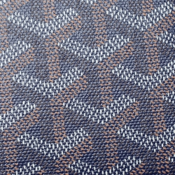 Pre Owned Goyard Blue Goyardine Coated Canvas Bifold Victoire Wallet