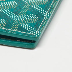 Goyard Green Goyardine Coated Canvas Saint Pierre Card Holder