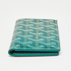Goyard Green Goyardine Coated Canvas Saint Pierre Card Holder