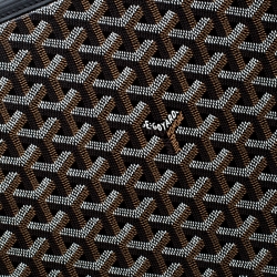 Goyard Black Goyardine Canvas and Leather Bourget PM Trolley