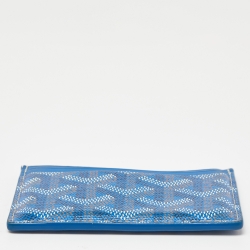 Goyard Blue Goyardine Coated Canvas and Leather Saint Sulpice Card Holder