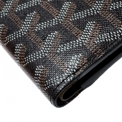 Goyard Brown/White Coated Canvas Victoire Bifold Wallet