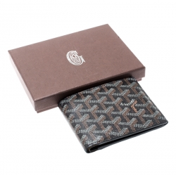 Goyard Brown/White Coated Canvas Victoire Bifold Wallet