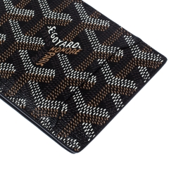 Pre Owned Goyard Brown Goyardine Coated Canvas Victoire Wallet