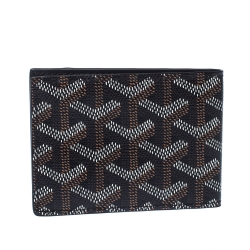 Pre Owned Goyard Brown Goyardine Coated Canvas Victoire Wallet