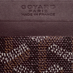 Goyard Burgundy Goyardine Coated Canvas Saint Sulpice Card Holder