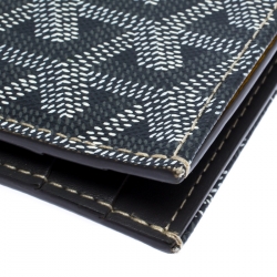 Pre Owned Goyard Grey Goyardine Coated Canvas St. Marc Bifold Card Holder