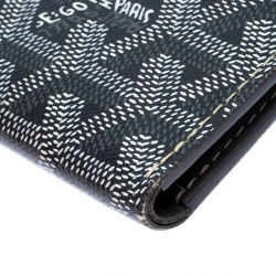 Pre Owned Goyard Grey Goyardine Coated Canvas St. Marc Bifold Card Holder