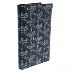 Pre Owned Goyard Grey Goyardine Coated Canvas St. Marc Bifold Card Holder