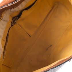 مملوكة مسبقًا Goyard Black/Brown Leather and Canvas MM Bleu Messenger Bag