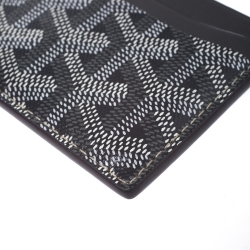 مملوكة مسبقًا حافظة بطاقات غويارد سان سولبيس كانفاس مقوى نقوش غوياردين رصاصي