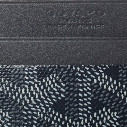 Pre Owned حافظة بطاقات غويارد سان سولبيس كانفاس مقوى نقوش غوياردين رصاصي