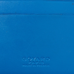 Goyard Blue Goyardine Coated Canvas Victoire Bifold Wallet