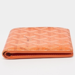 Goyard Orange Goyardine Coated Canvas Victoire Bifold Wallet
