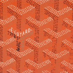 Goyard Orange Goyardine Coated Canvas Victoire Bifold Wallet