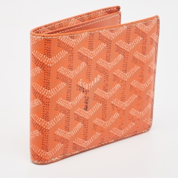 Goyard Orange Goyardine Coated Canvas Victoire Bifold Wallet