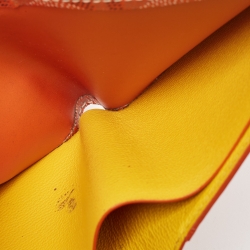 Goyard Orange Goyardine Coated Canvas Victoire Bifold Wallet