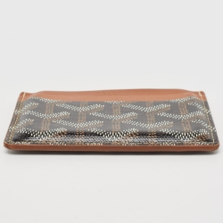Goyard Brown Goyardine Coated Canvas Saint Sulpice Card Holder