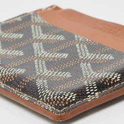 Goyard Brown Goyardine Coated Canvas Saint Sulpice Card Holder