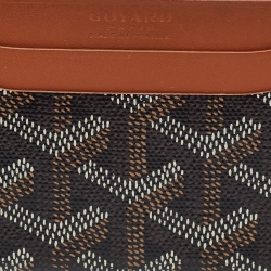Goyard Brown Goyardine Coated Canvas Saint Sulpice Card Holder