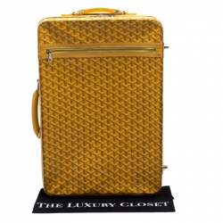 Goyard Mustard Coated Canvas PM Trolley 