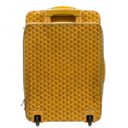 Goyard Mustard Coated Canvas PM Trolley 