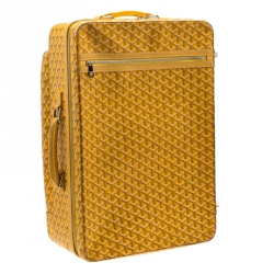 Goyard Mustard Coated Canvas PM Trolley 