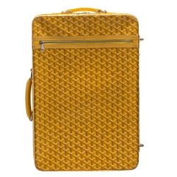 Goyard Mustard Coated Canvas PM Trolley 