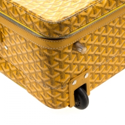 Goyard Mustard Coated Canvas PM Trolley 