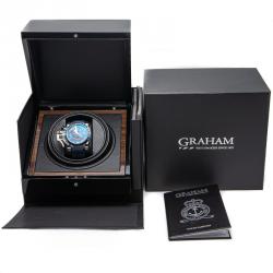 Graham Blue Chronofighter Oversize Gmt Steel Skeleton Back Case Men'Swatch 47MM