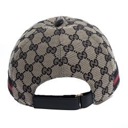 مملوكة مسبقًا قبعة باسبول غوتشي حواف ويب نقش غوتشيسيما زرقاء S