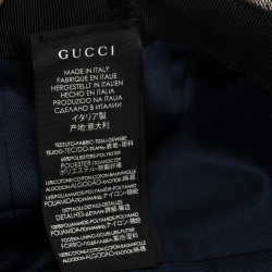 مملوكة مسبقًا قبعة باسبول غوتشي حواف ويب نقش غوتشيسيما زرقاء S