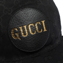 مملوكة مسبقًا Gucci Black GG Canvas Baseball Cap
