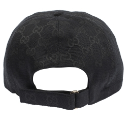 مملوكة مسبقًا Gucci Black GG Canvas Baseball Cap