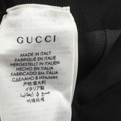 مملوكة مسبقًا Gucci Black GG Canvas Baseball Cap
