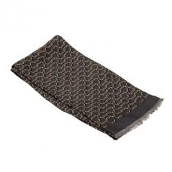 Gucci Grey Printed Scarf