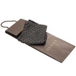 Gucci Grey Printed Scarf