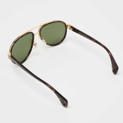 Gucci Brown Acetate GG0447S Gradient Aviator Sunglasses